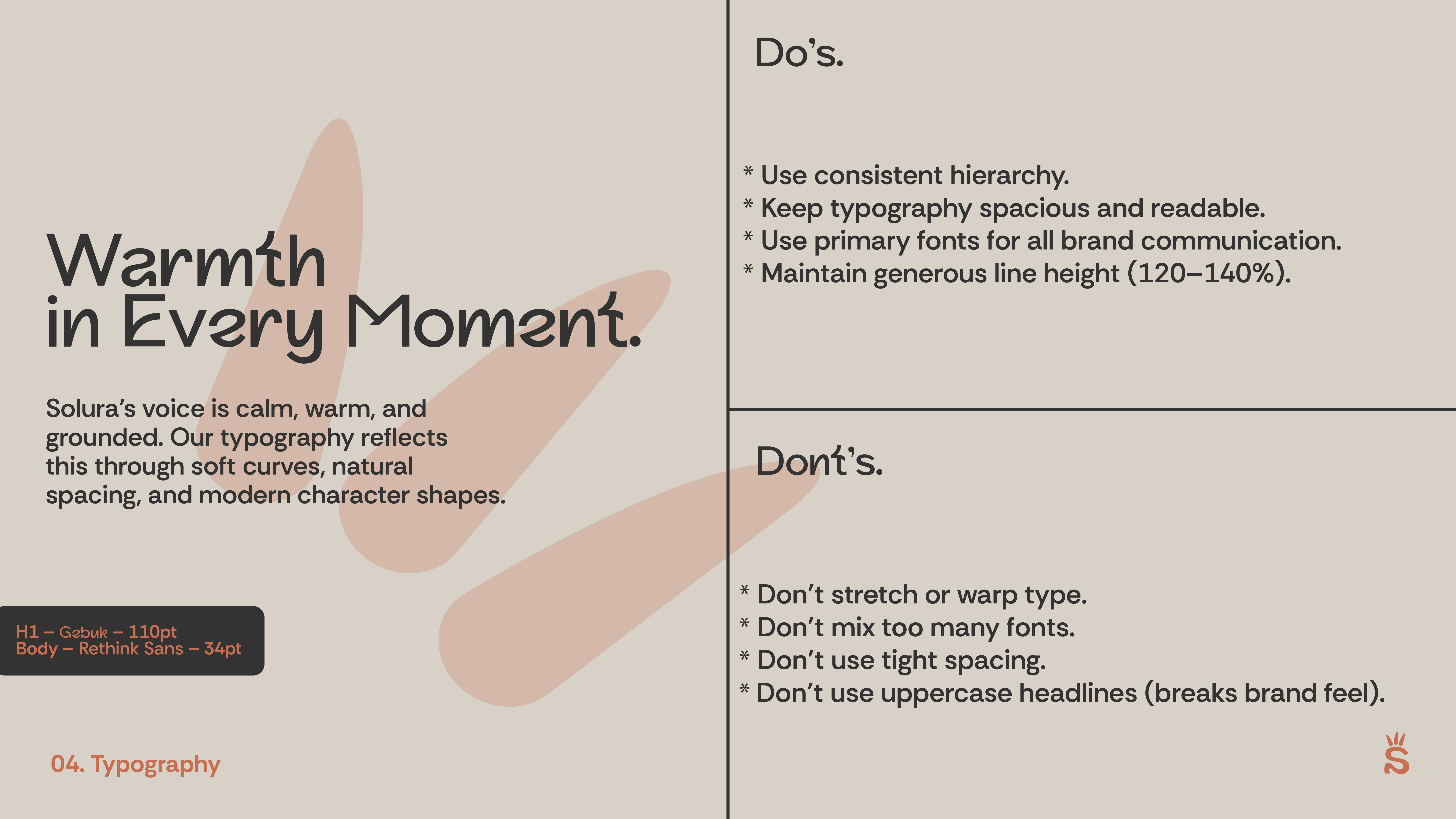 Solura Brand Guidelines Page 5